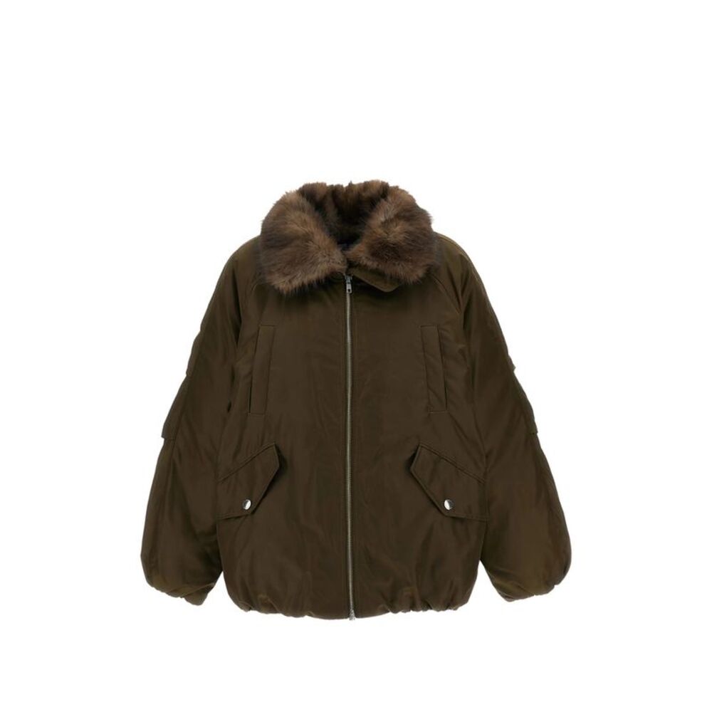 Stand Green Jackets - Puffer Jackets Women
